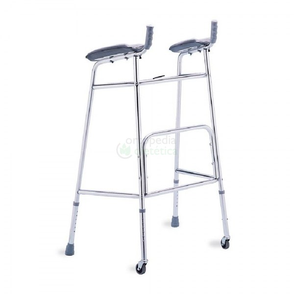 Andarilho com Suporte Antebraço e Rodas | AD