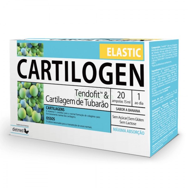 Cartilogen Elastic | Embalagem 20 ampolas de 15 ml