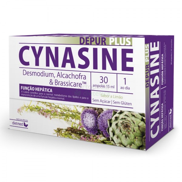 Cynasine Depur Plus | Embalagem 30 ampolas bebíveis de 15 ml
