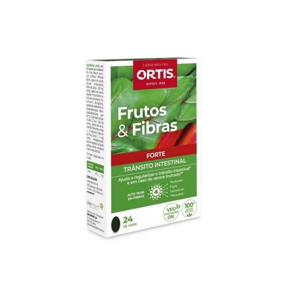 ORTIS Frutos e Fibras Forte | Embalagem 24comp