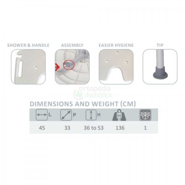 Banco de Banho em forma de U | Evoluxion
