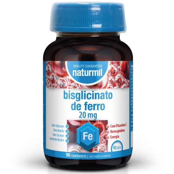 BISGLICINATO DE FERRO 20mg 90 comprimidos