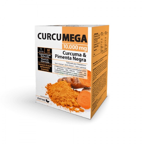 Curcumega 10 000mg | Embalagem 60 cápsulas