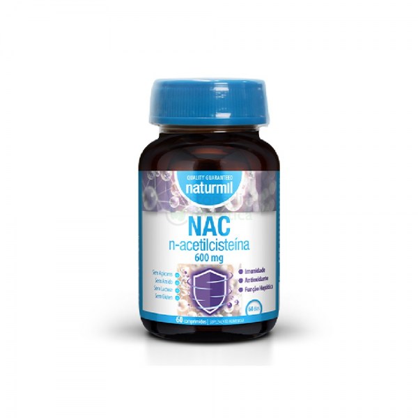 NAC N-Acetilcisteina 600mg | Embalagem 60 Comprimidos